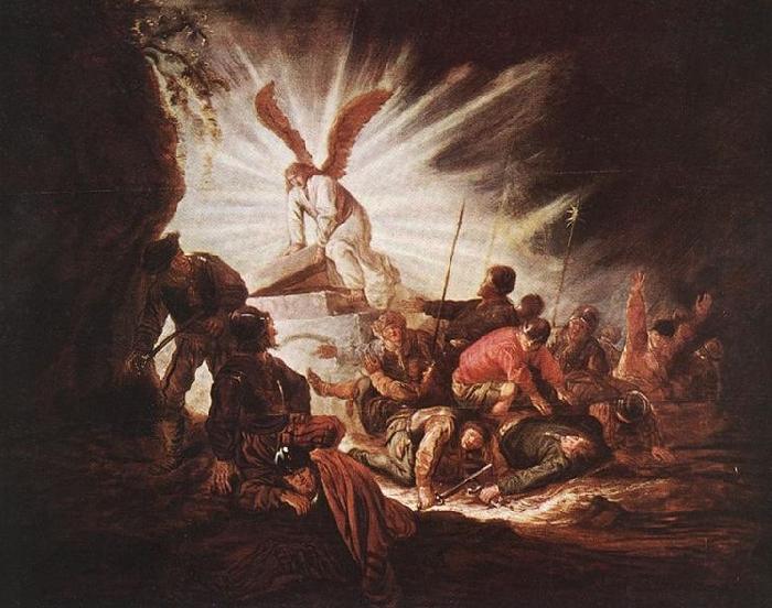 Jacob Gerritsz Cuyp The Angel Is Opening Christ's Tomb oil painting image